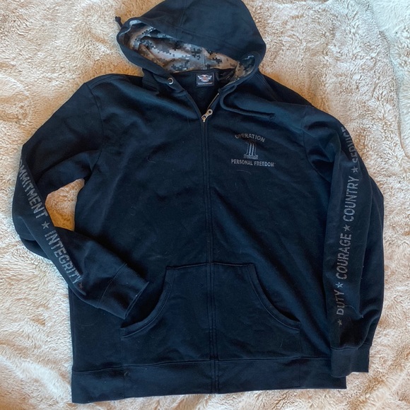 Harley Davison Zip hoodie - Picture 2 of 5